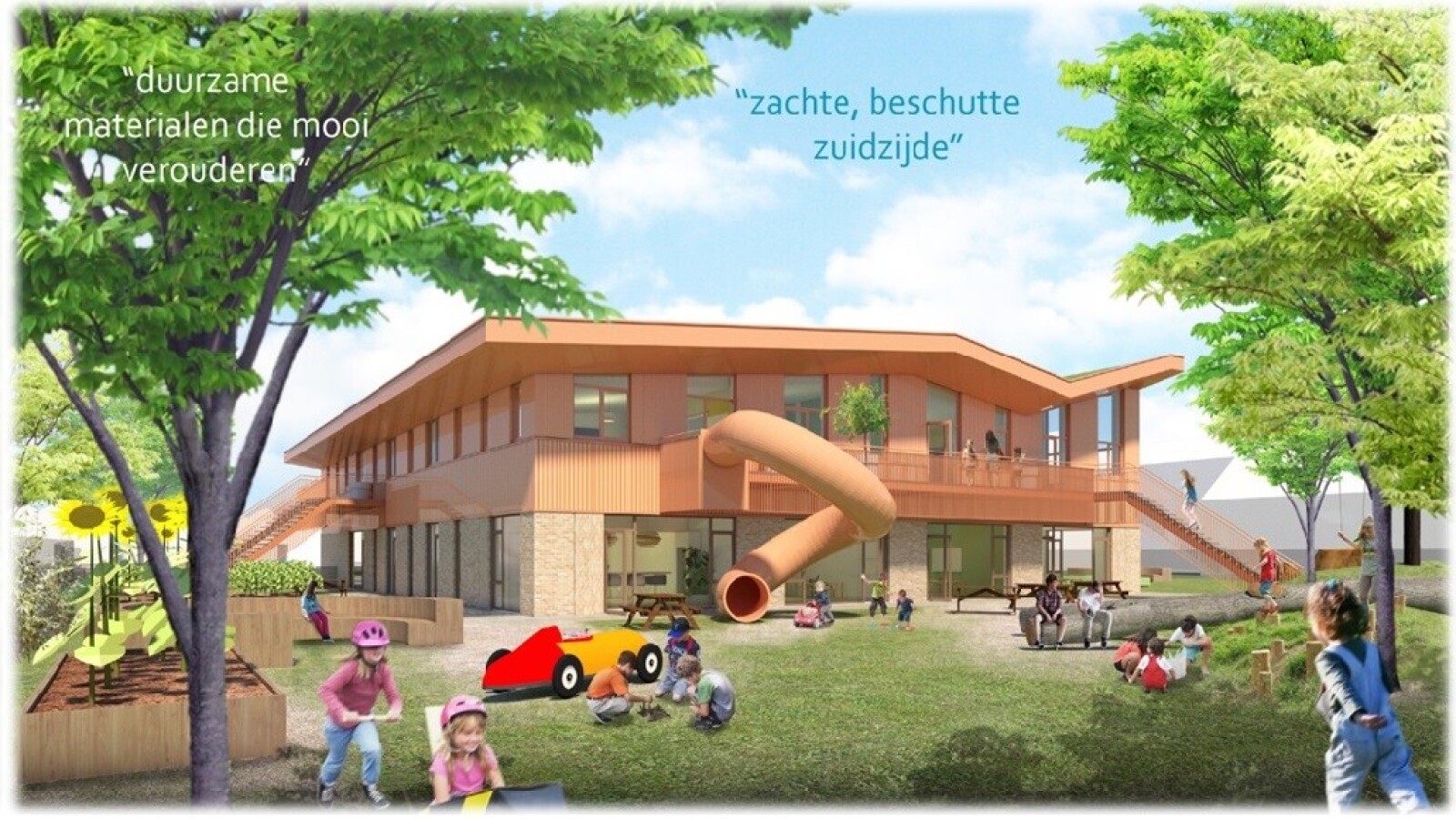 Nieuwbouw Integraal Kindcentrum Het Kristal in Dordrecht
